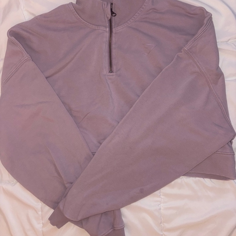 Gymshark Mauve/Pink Quarter-Zip Pullover